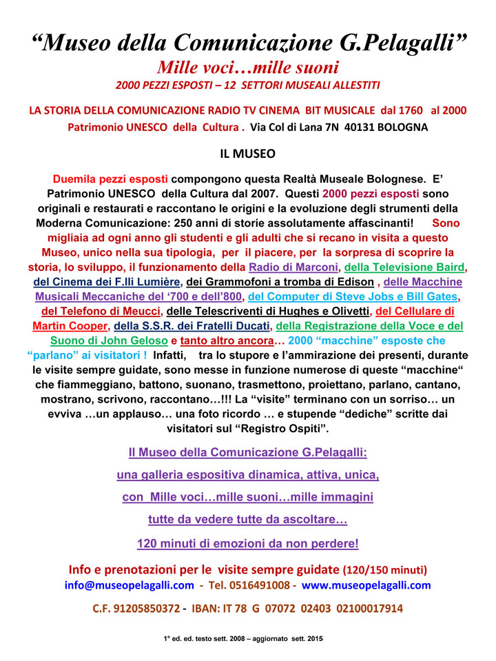 IL MUSEO MILLE VOCI MILLE SUONI